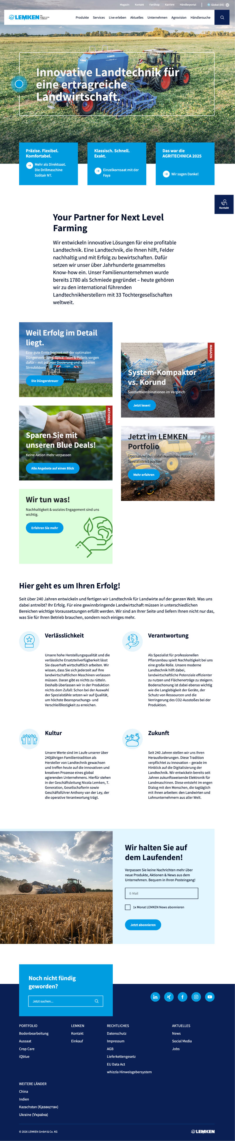 Lemken — Startseite