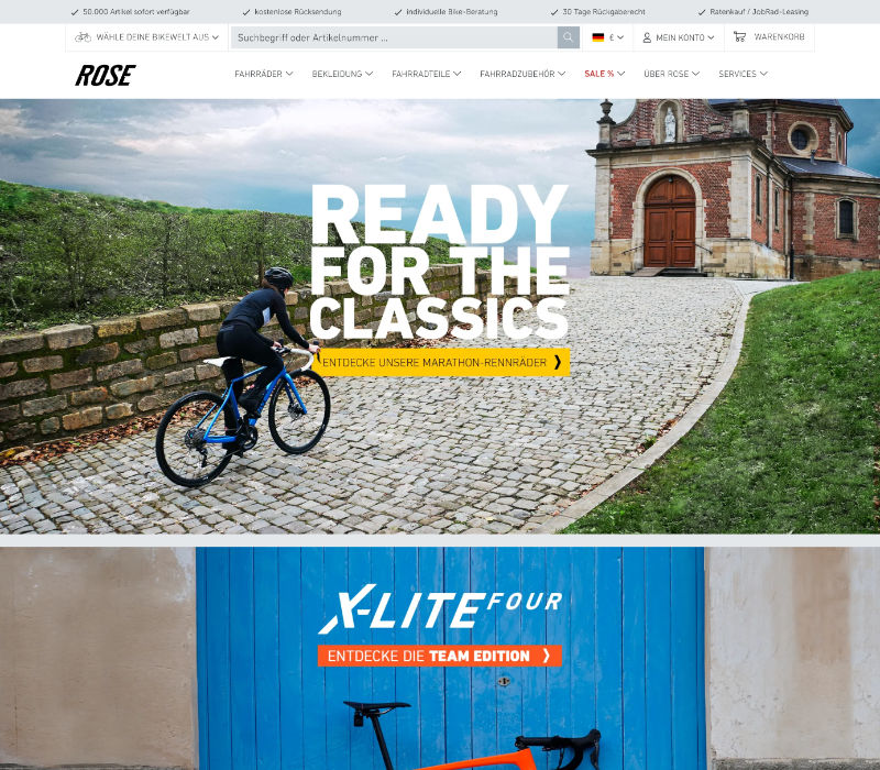 Rose Bikes – Enterprise E-Commerce Frontend